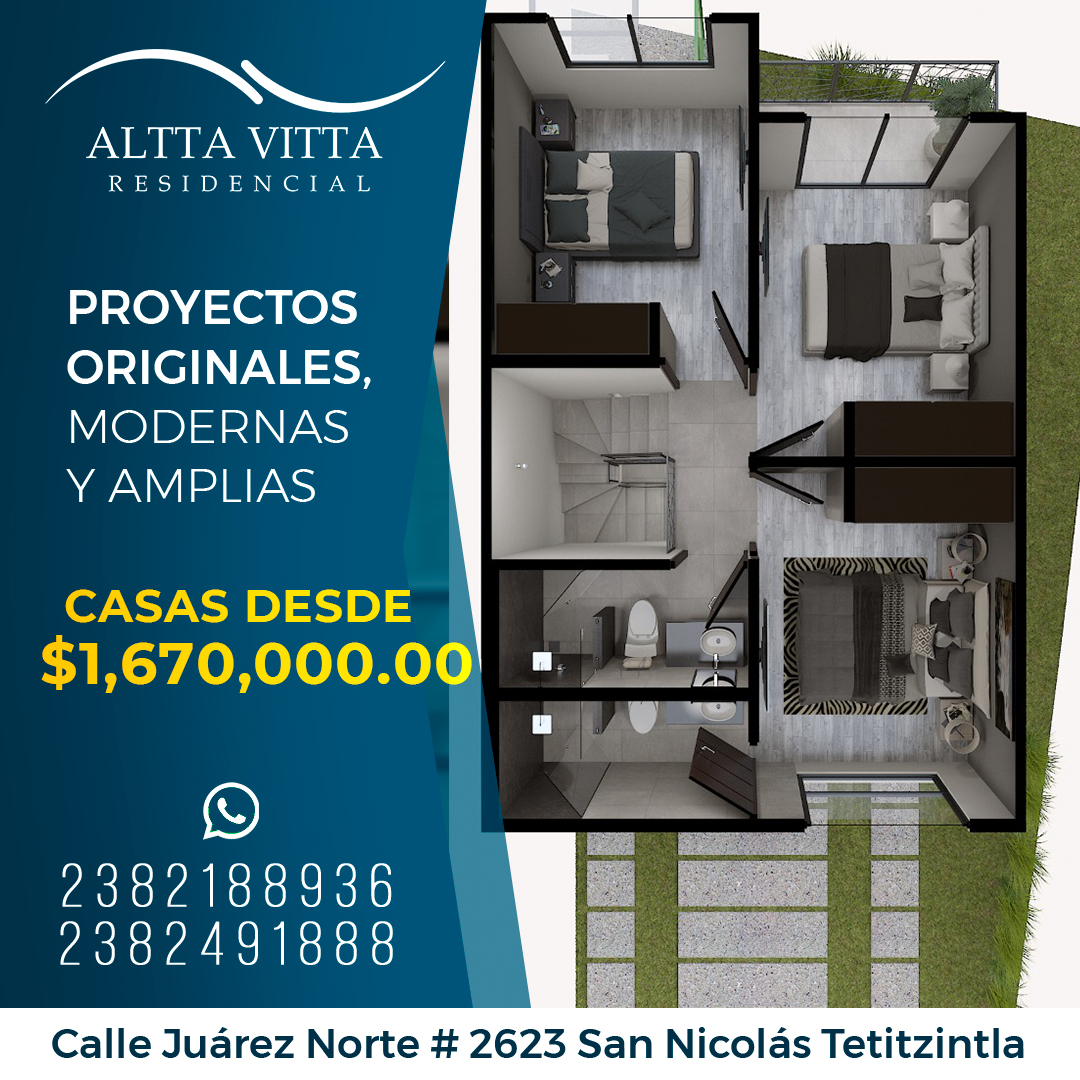 Habitación minimalista Allta Vitta